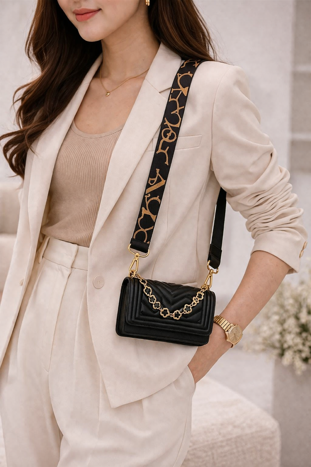 Luxe Charm Shoulder Bag