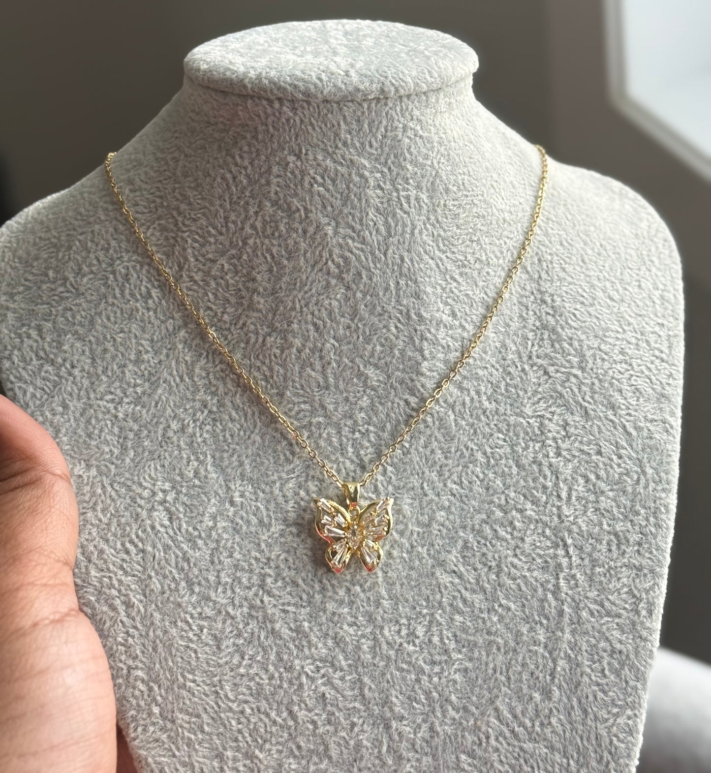 Seraphine Butterfly Crystal Necklace