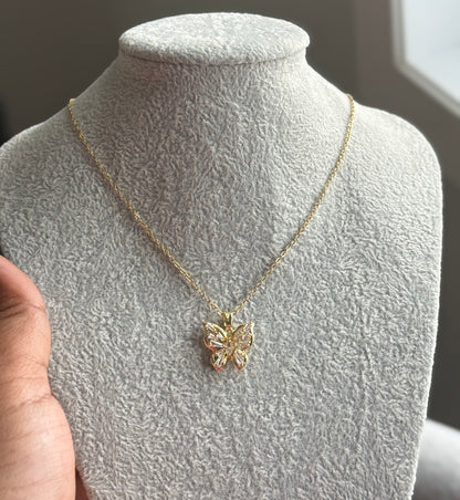 Seraphine Butterfly Crystal Necklace