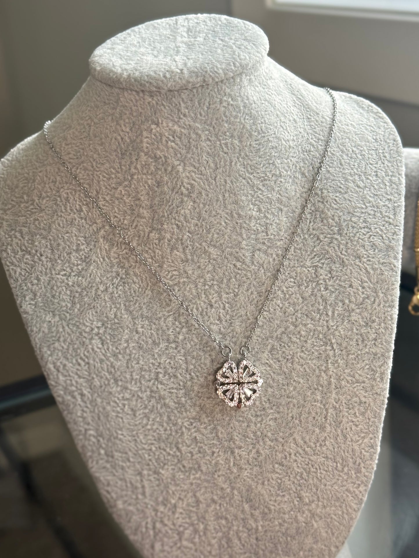 Crystal Clover Necklace