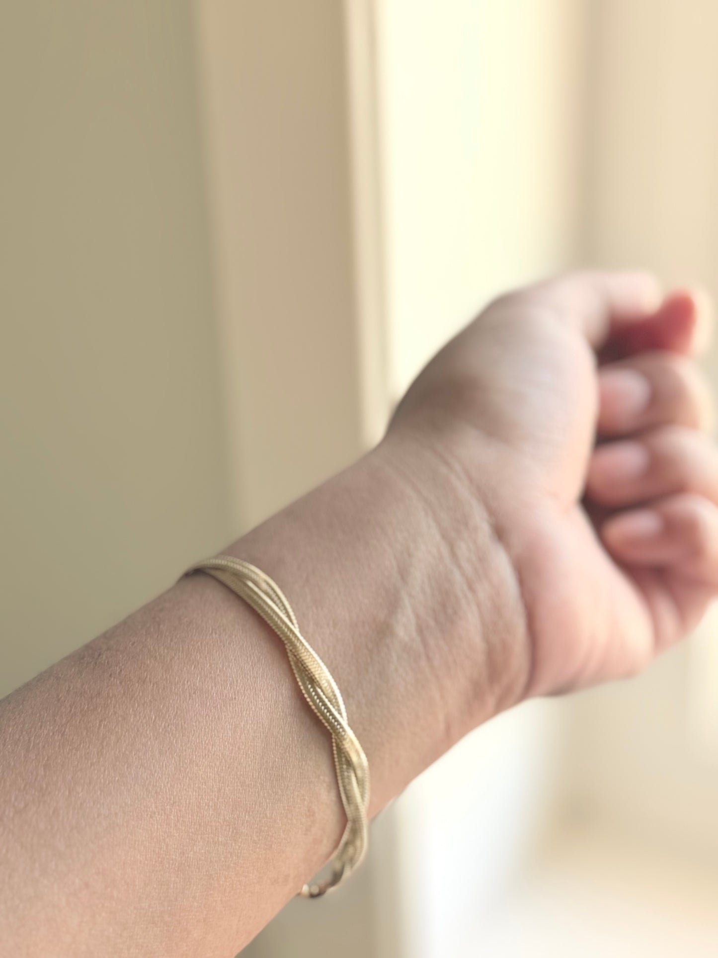 Gold Twisted Rope Bracelet