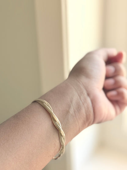 Gold Twisted Rope Bracelet