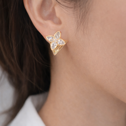 Floral Glow Stud Earring