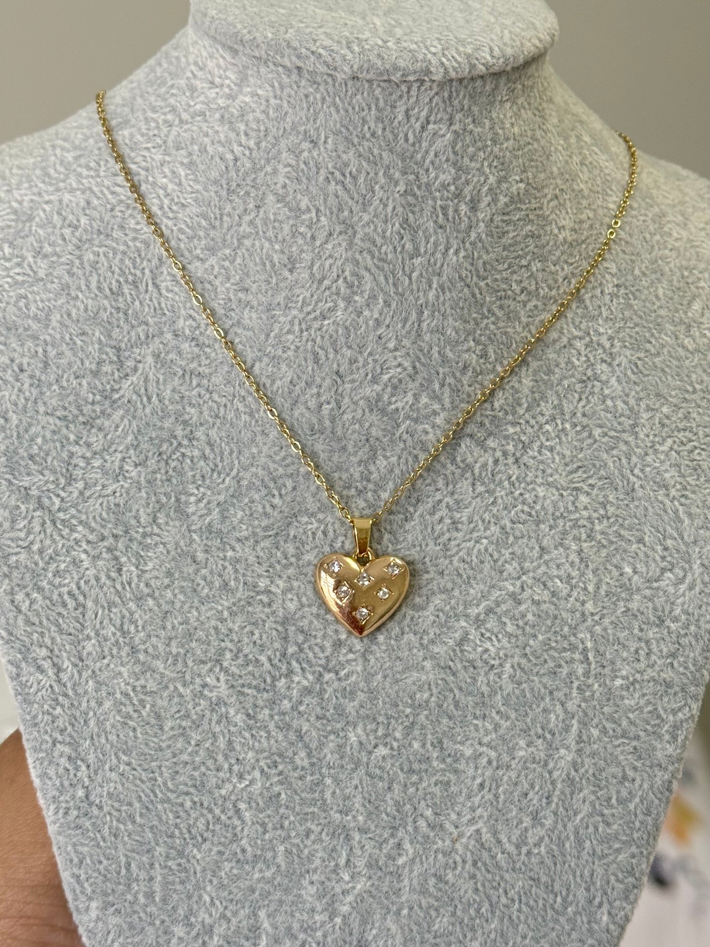 Valeria Crystal Heart Necklace