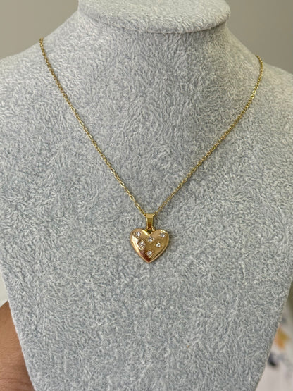 Valeria Crystal Heart Necklace
