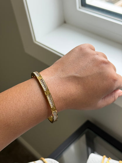 Orbit Gold Bangle