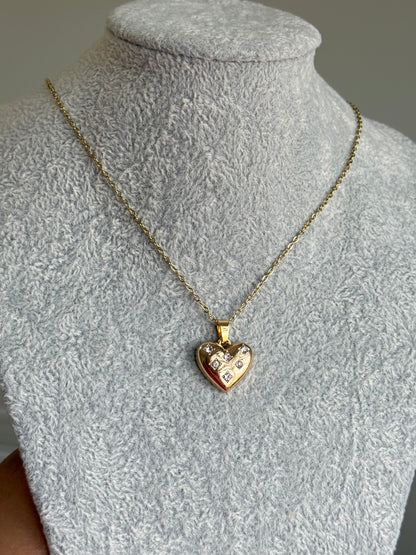 Valeria Crystal Heart Necklace