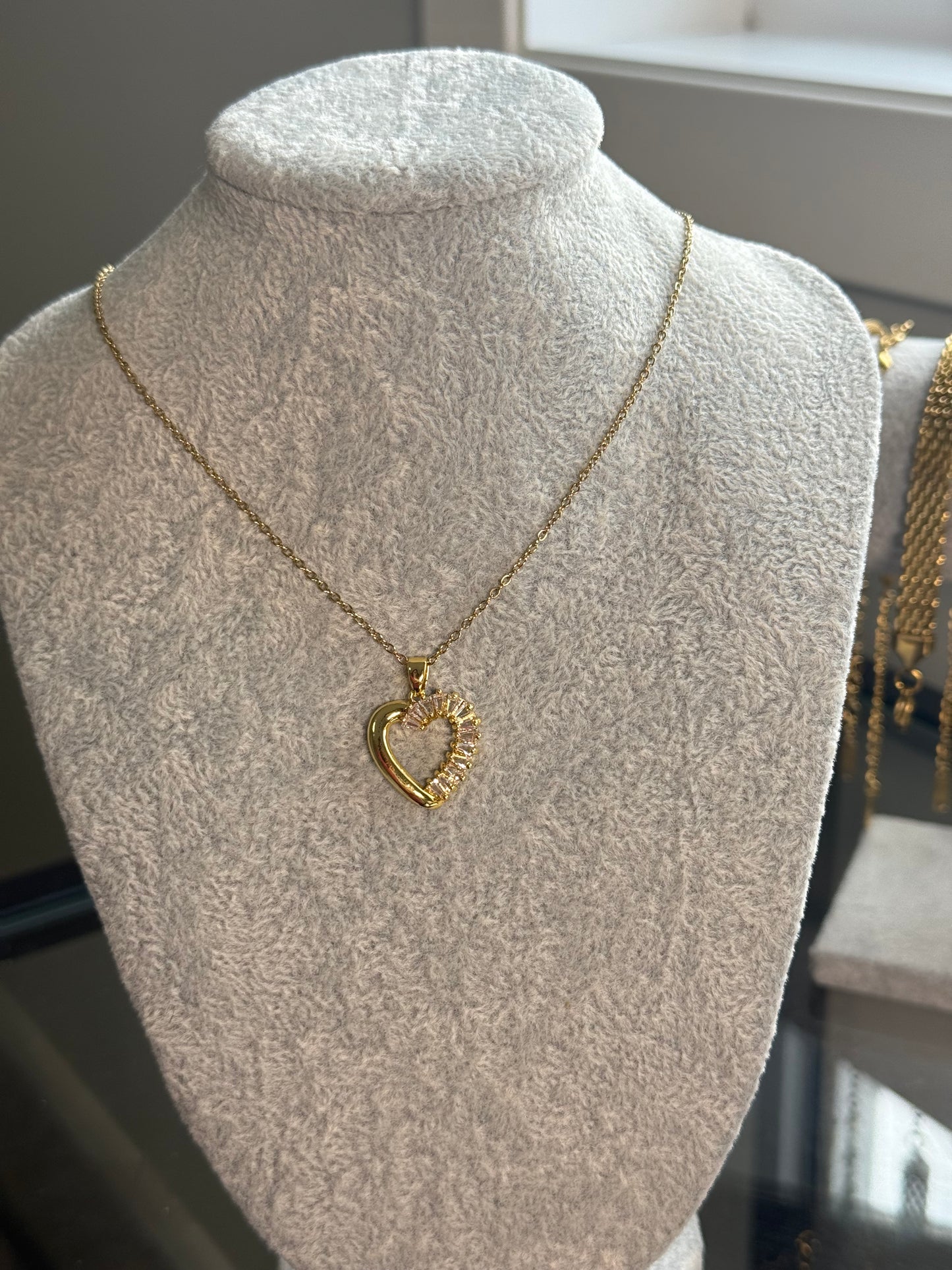 Serenelle Crystal Heart Necklace