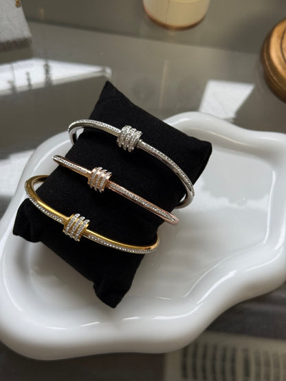 Crystal Knot Bangle
