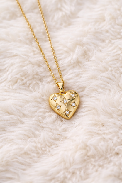 Valeria Crystal Heart Necklace