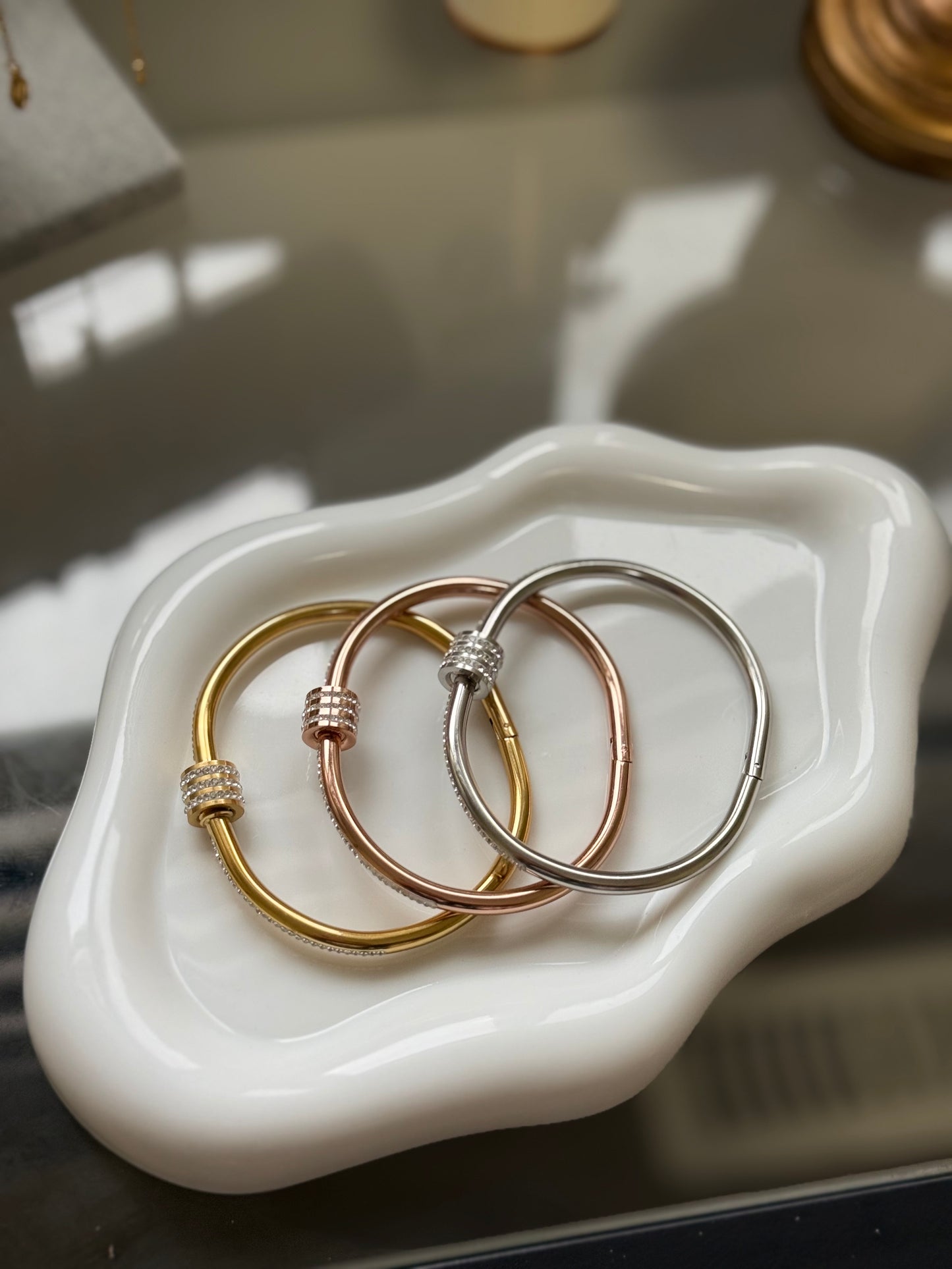 Crystal Knot Bangle