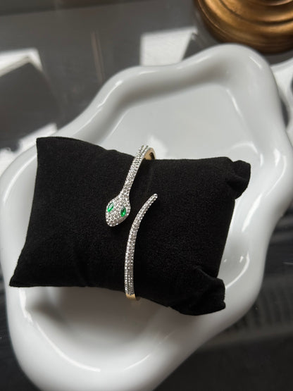 Emerald Snake Bangle