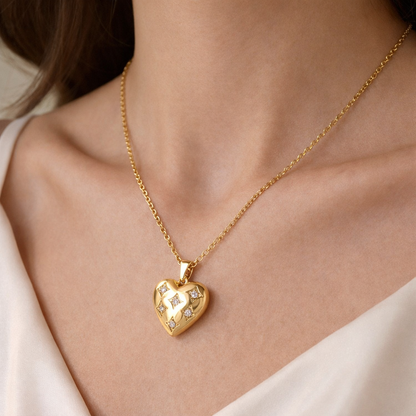 Valeria Crystal Heart Necklace