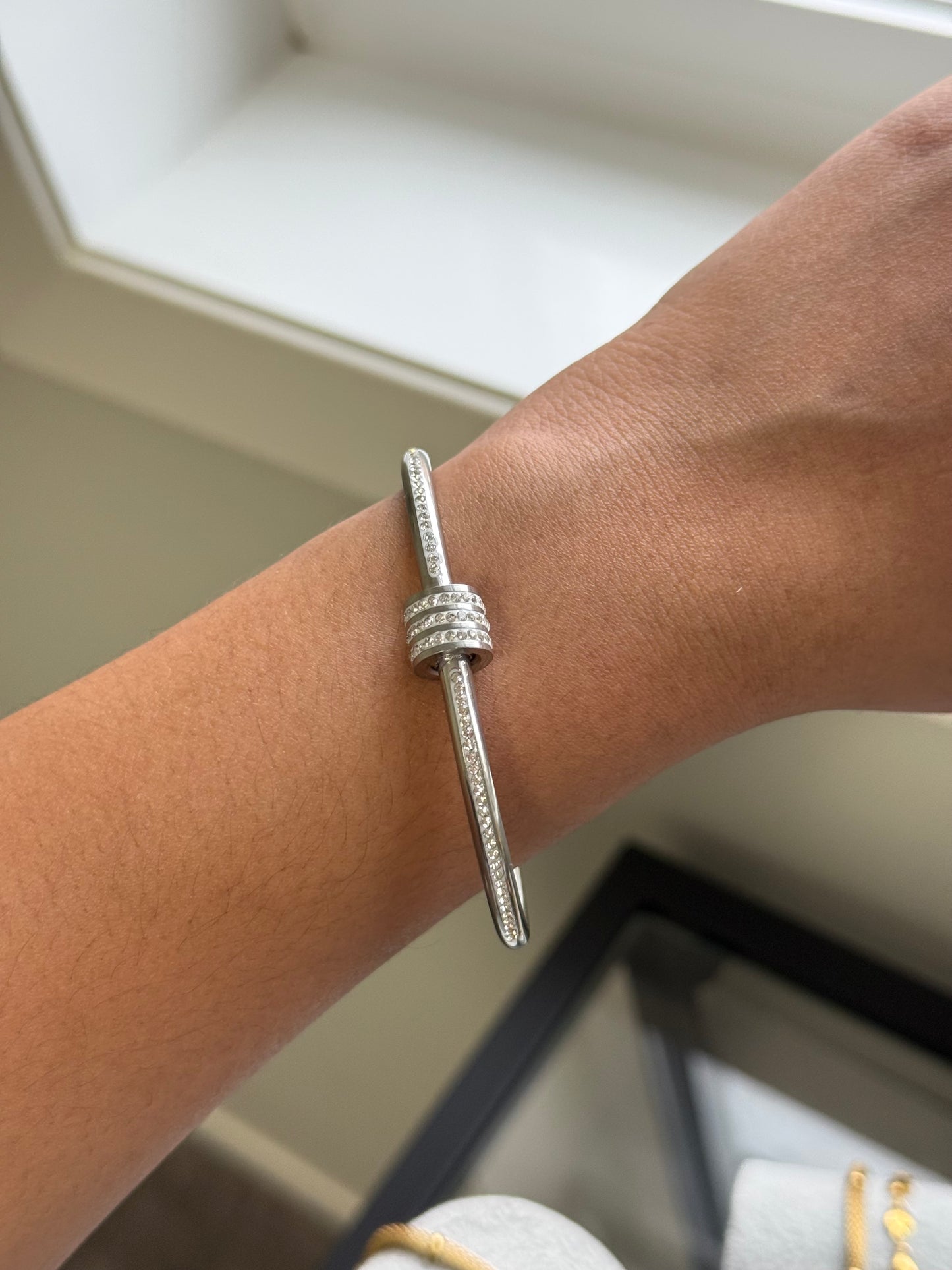 Crystal Knot Bangle