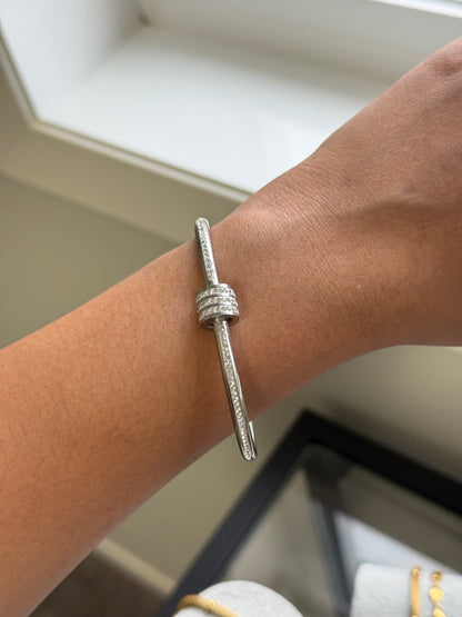 Crystal Knot Bangle