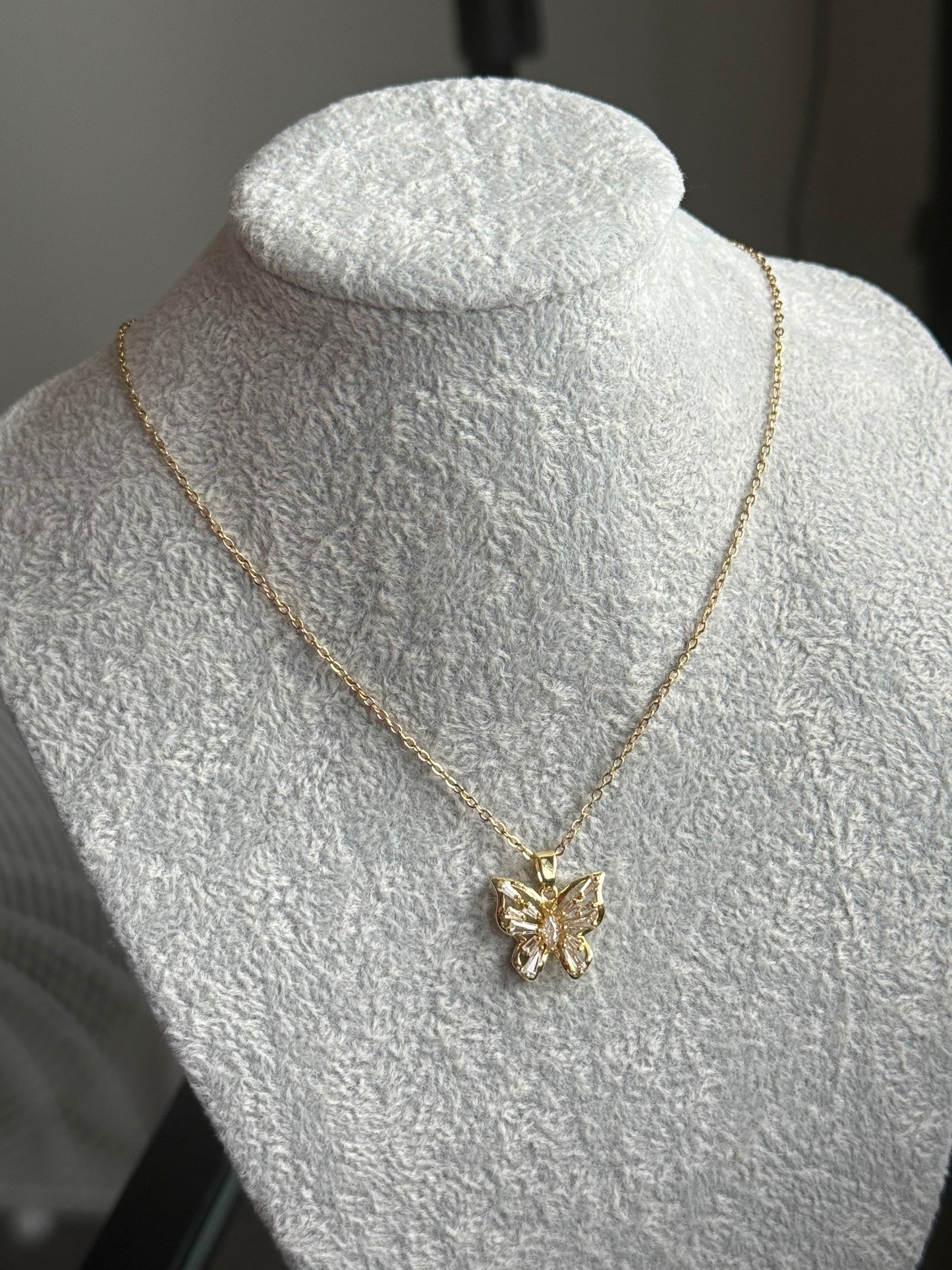 Seraphine Butterfly Crystal Necklace