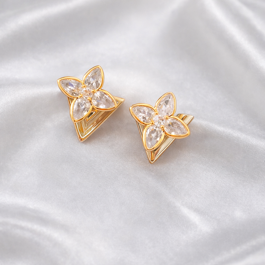Floral Glow Stud Earring