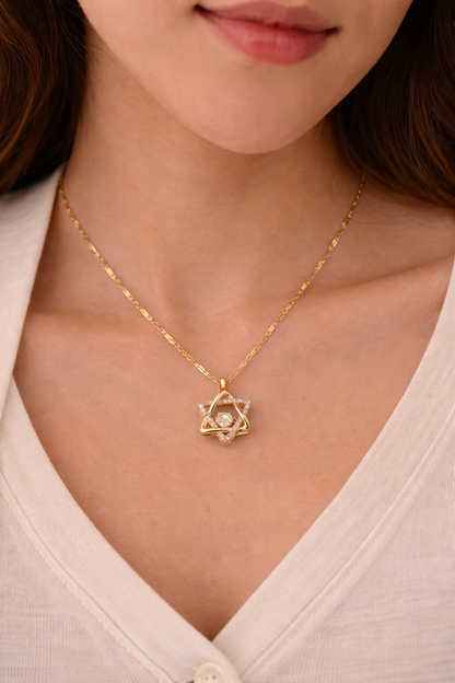 Elegant Star Twist Necklace