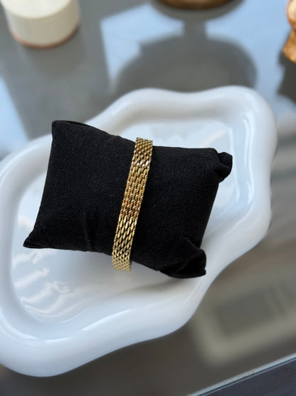 Golden Luxe Weave Bracelet