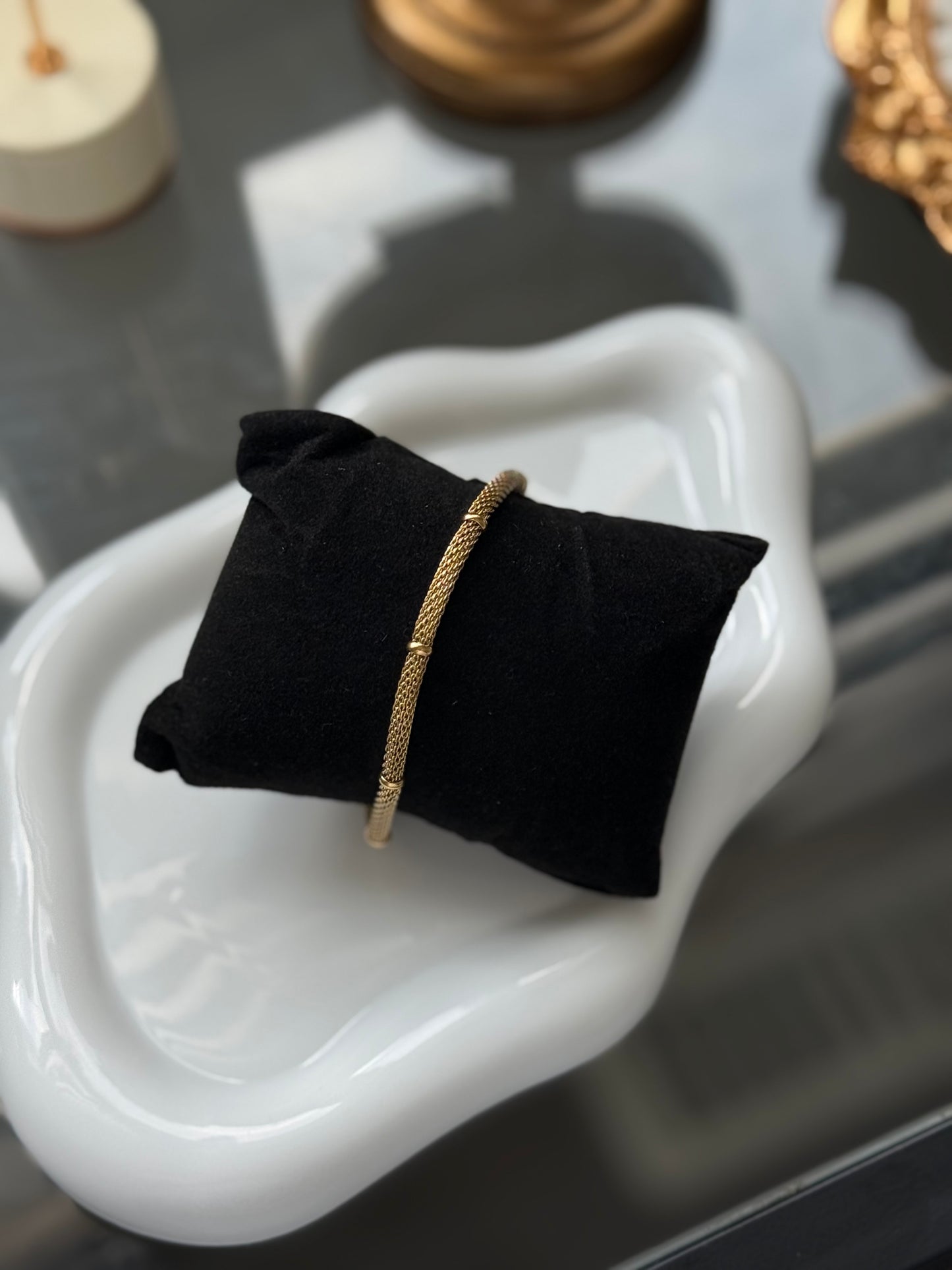 Golden Mesh Bracelet