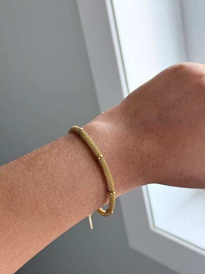 Golden Mesh Bracelet