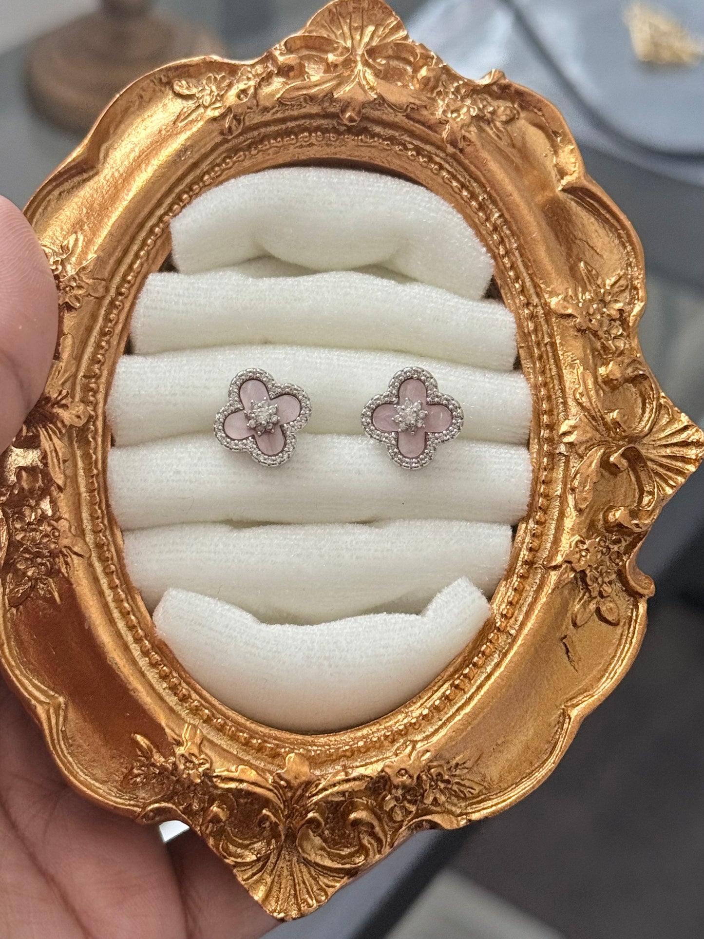 Blush Bloom Stud Earrings