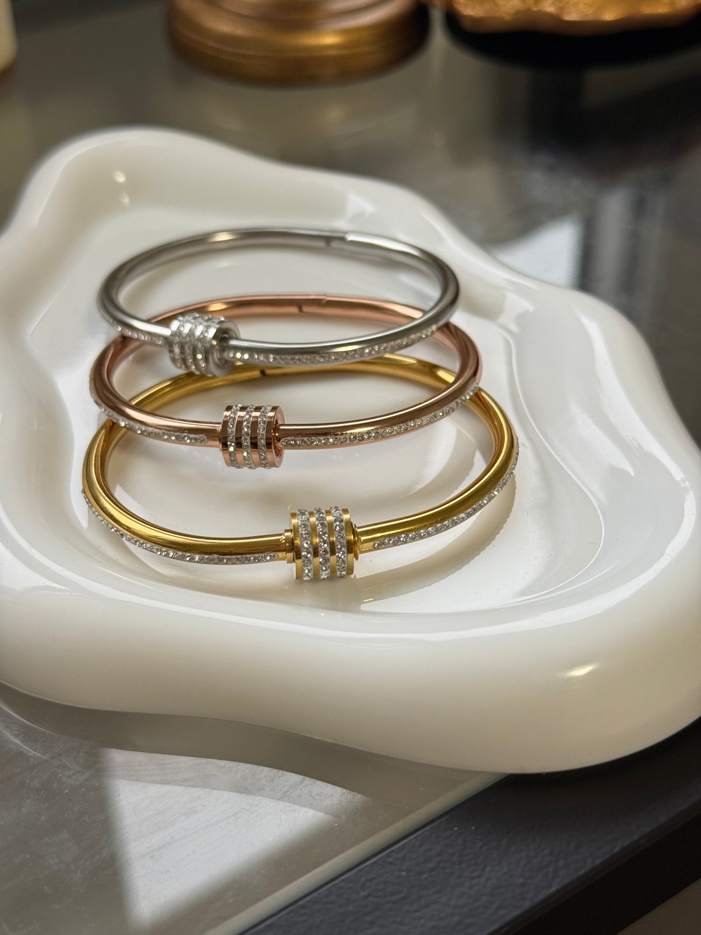 Crystal Knot Bangle