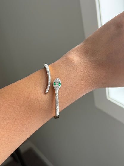 Emerald Snake Bangle