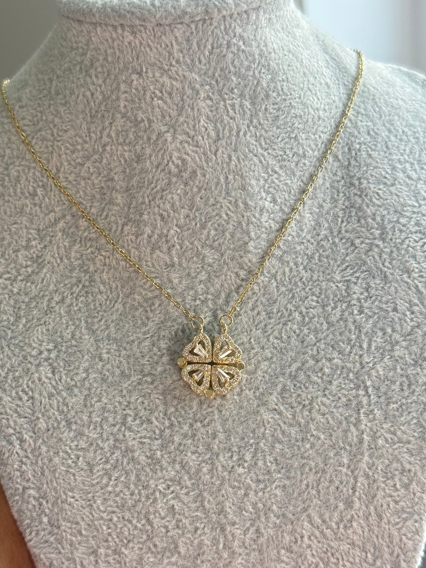 Crystal Clover Necklace
