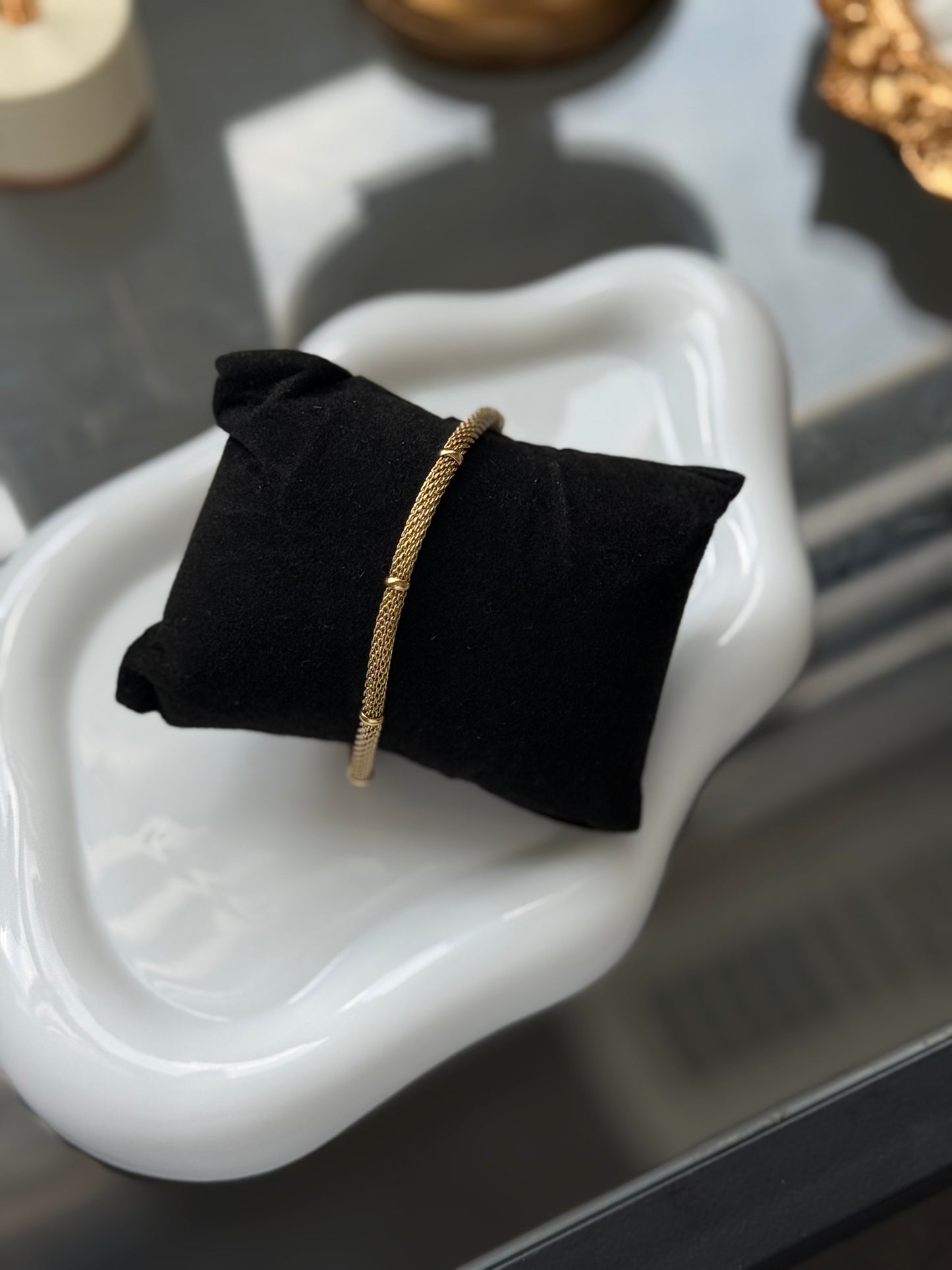 Golden Mesh Bracelet