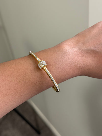 Crystal Knot Bangle