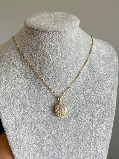 Lumière Round Zircon Necklace
