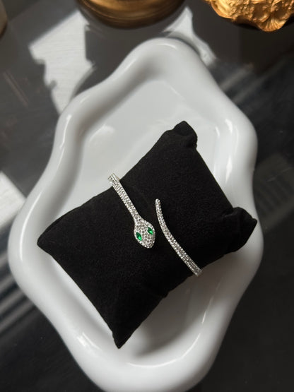 Emerald Snake Bangle