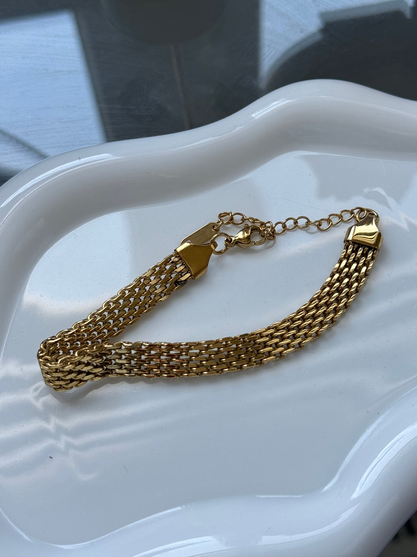 Golden Luxe Weave Bracelet
