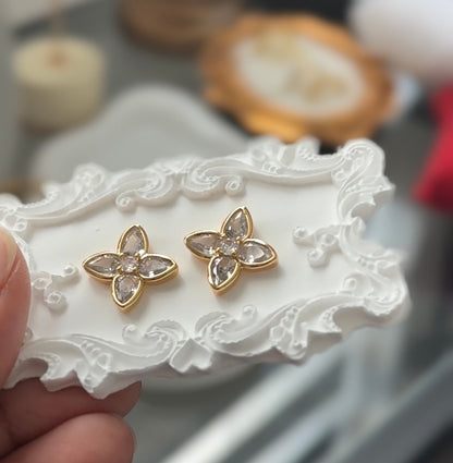 Floral Glow Stud Earring