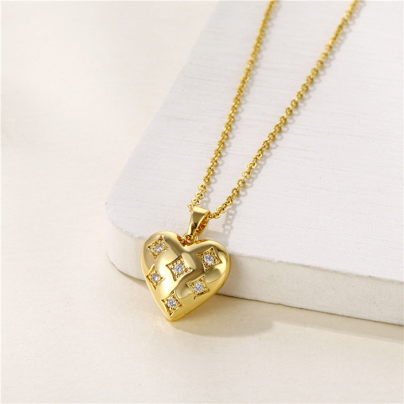 Valeria Crystal Heart Necklace