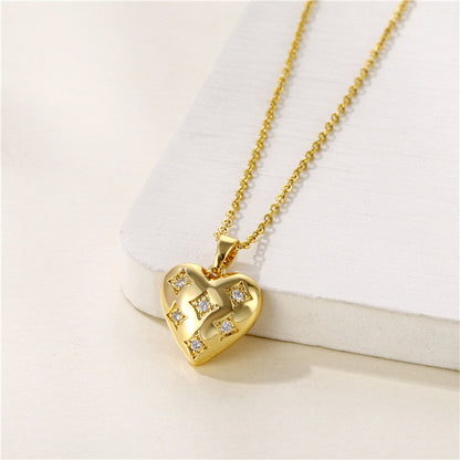 Valeria Crystal Heart Necklace