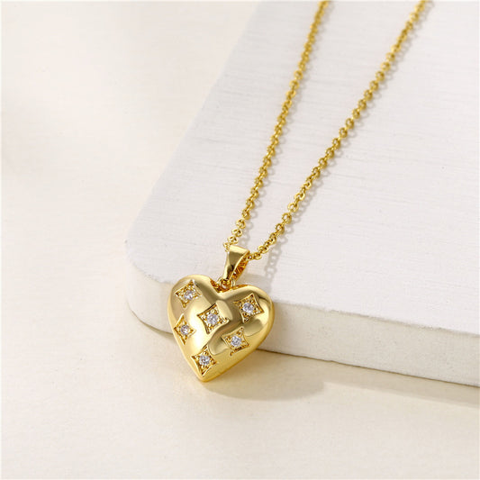 Valeria Crystal Heart Necklace
