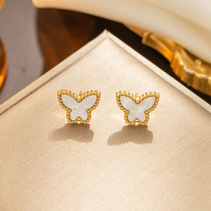 Butterfly Pearl Studs