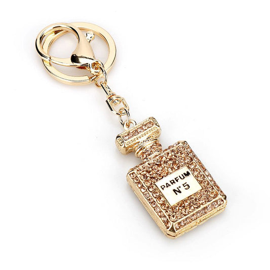Crystal Perfume Charm Keychain