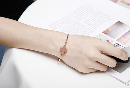 Korean style clover Bangle