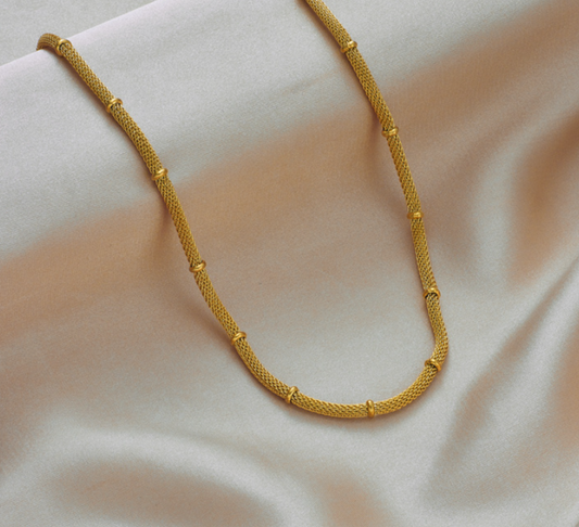 Golden Mesh Necklace