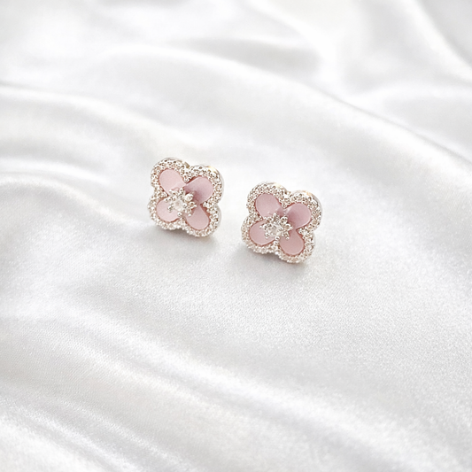 Blush Bloom Stud Earrings