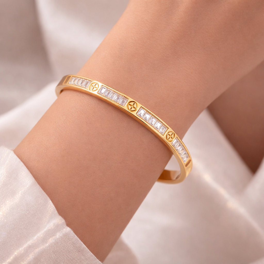 Orbit Gold Bangle