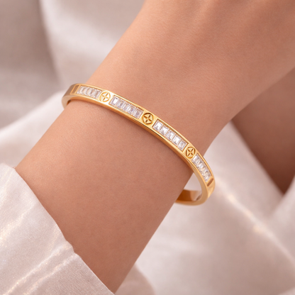Orbit Gold Bangle
