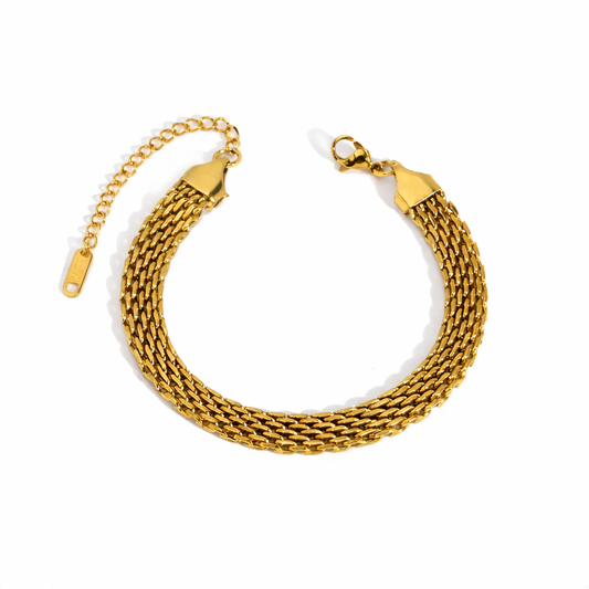 Golden Luxe Weave Bracelet